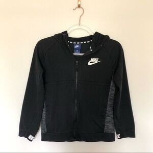 Nike Sportswear Advance Full Zip Hoodie Sweatshirt Black Large